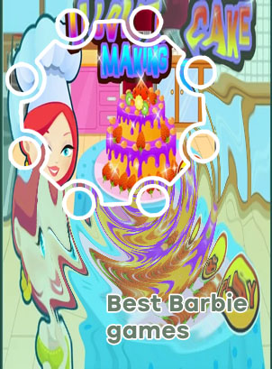 Barbie cooking games cake shop